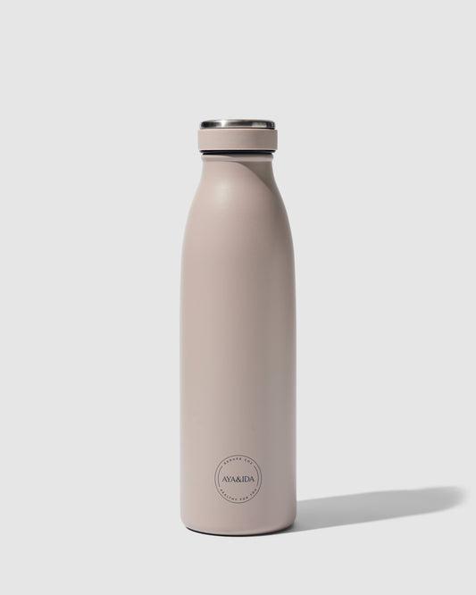 Drikkeflaske 500 ml, Cream Beige - AYA&IDA