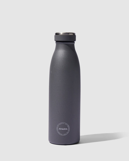 Drikkeflaske 500 ml, Dark Grey - AYA&IDA