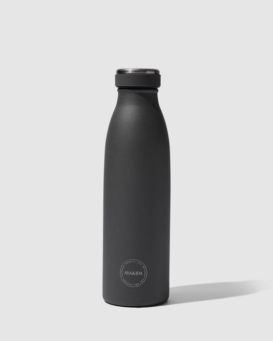 Drikkeflaske 500 ml, Matte Black - AYA&IDA